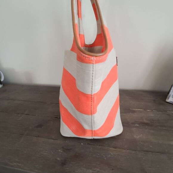 Kate Spade Large Stripe Bucket Tote with Nautical Stripes #WKRU1791 - Picture 6 of 10